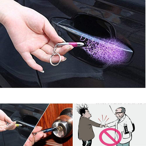 Coitak 4-Piece Static Electricity Remover Keychain - Human & Car Static Eliminator...