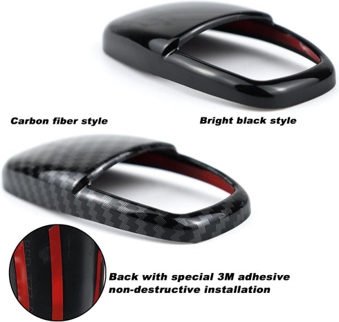 Gear Shift Lever Head Cover Trim Shift Knob Cap Compatible with 2015-2023 Dodge Charger Challenger Sedan Fit Durango SUV 2016-2023 Gear Shift Cove...