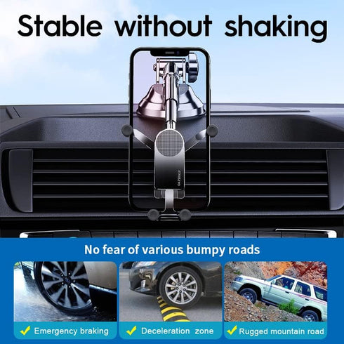 OATSBASF Upgrade Gravity Car Phone Mount,Long Arm Dashboard Windshield Car Phone Holder Strong Suction Anti-Shake Stabilizer Phone Car Holder Comp...