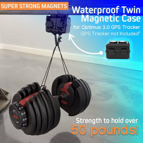 Waterproof Twin Magnetic Case - for Optimus 3.0 GPS Tracker - Tracker not Included...