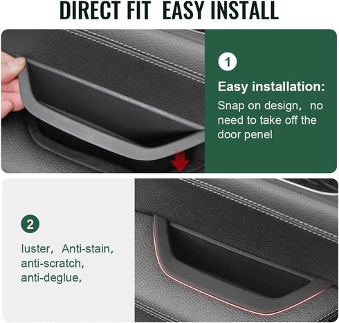 GZYF Car Auto Interior Inner Door Handle Pull Trim,Driver Side Door Armrest Cover for BMW X3 X4 F25 F26,for BMW X3 F25 2010-2016,for BMW X4 F26 20...