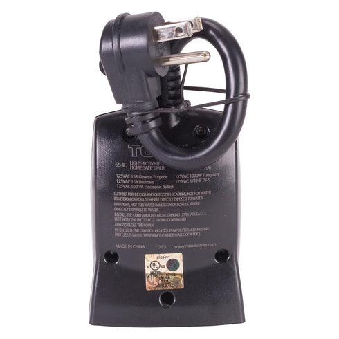 NSi Industries TORK 654E Outdoor Heavy-Duty 15-Amp Photocell Controlled/Light Activated, 2 outlets...