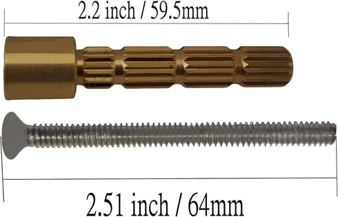 Extension Stem Repair Compatible with Gerber Shower Tub Valve Brass Trim kit Brass Chrome Valve Cartridge Wall 3-inch Length and 10/24 Screw 2.5 i...