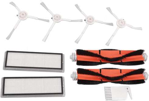 Robot Vacuum Mop Brush Kit,Brush Filters White Flat Comb Kit Fit for 1C Dreame F9 Xiaomi 1T Mi Robot Vacuum Mop Replacement...