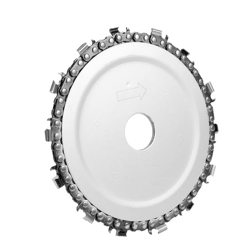 4-1/2" Angle Grinder Disc 13 Teeth Chain Plate Wood Carving Disc Cutting Blade for 7/8" Arbor Angle Grinder Woodworking Cutter Tool...