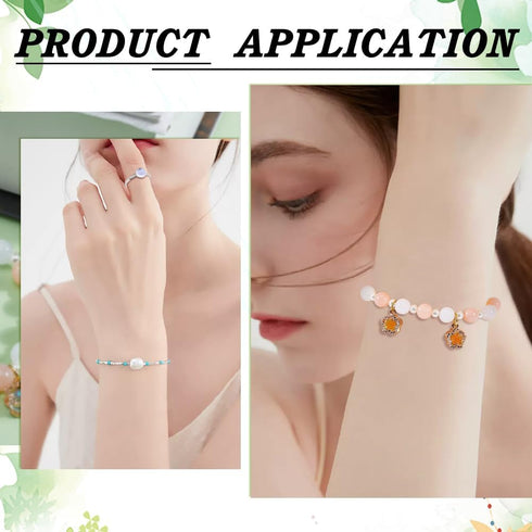 SUNNYCLUE 1 Box 100Pcs 8mm Glass Cabochons Half Dome Round Cabochons Flatback Transparent AB Flat Backs Cabochon Cameos for Jewelry Making Supplie...