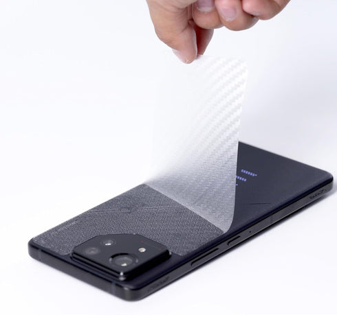 Ibywind 2 Pack Screen Protector For Asus ROG Phone 8 Pro 5G 6.78",9H Hardness Tempered Glass,With 1Pc Camera Lens Protector,1Pc Back Carbon Fiber ...