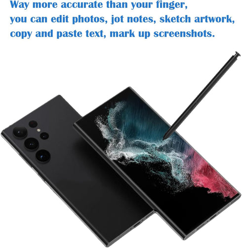 Galaxy S23 Ultra S Pen Replacement for Samsung Galaxy S23 Ultra Touch Pen Stylus Pen WithoutBluetooth,Eject Pin Includes(Black)...