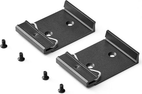 Din Rail Mount Clip 35mm Width Universal Din-Rail Mounting Brackets Clamp for Switches and Injectors 2-Pack...
