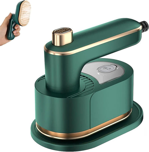 Mini Steam Iron For Clothes,Portable Steam Iron 360° Wrinkles Remove,Mini Steam Iron For Clothes Travel Size With 180°Rotatable Handle Support Dry...