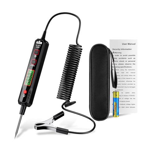 Test Light Automotive, HABOTEST 0.8V-100V DC Buzzer Circuit Tester with Sharp Probe, Bidirectional Voltage Tester with Flashlight, Electric Test P...