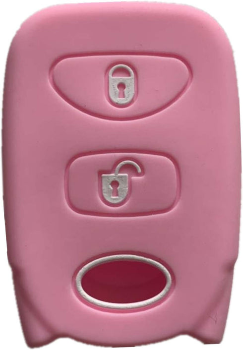 Rpkey Silicone Keyless Entry Remote Control Key Fob Cover Case protector Replacement Fit For Hyundai Accent Santa Fe Tucson Kia Rio Rio5 PLNHM-T00...