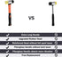 Rubber Mallet Hammer Double Faced Soft Mallet 40mm Diameter with 10.4" Soft Fiberglass Handle for Construction Home Renovation Flooring Installati...