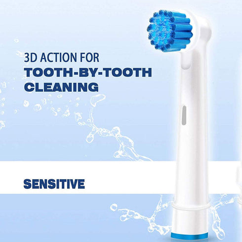 Sensitive Toothbrush Heads Compatible with Braun Oral-B Electric Toothbrush - 4 Pack...