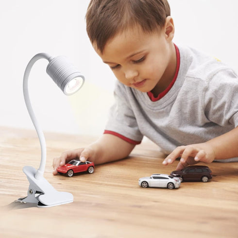 EAGLOD LED 3 Brightness Clamp Light?Portable Clip Light LED Lamp, USB Plug Clip on Desk Lamp,360°Flexible Gooseneck Night Reading Light,Desk/Table...