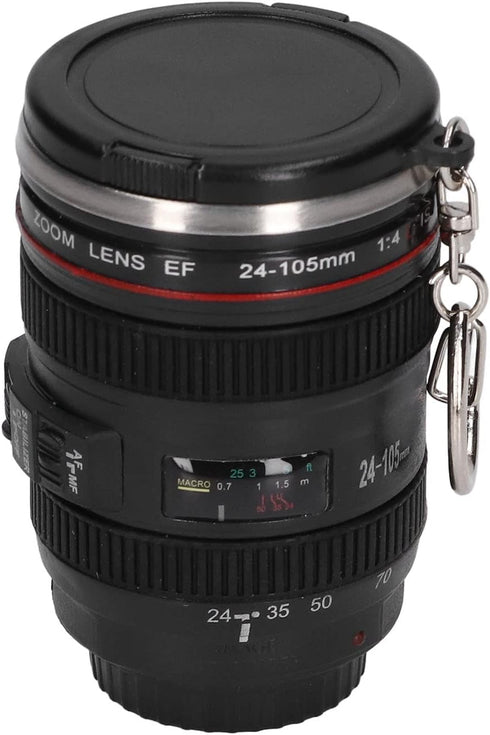 Camera Lens Cup, Lens Coffee Mug Stainless Steel for Living Room for Office for Bedroom...