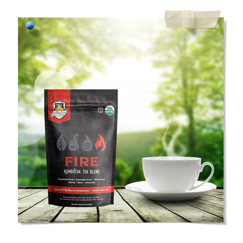 Fermentaholics - Element Kombucha Tea Blends | USDA Certified Organic Kombucha Tea Blend | Kosher Certified (Fire Blend)...