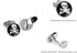 Cufflinks Unique Round Bone and Skull Engraved Cuffs Tuxedo Shirt Silver Cuff Link for Men boys...