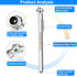 Pencil Tire Pressure Gauge (5-50PSI&10-75PSI), Sealed Zinc Alloy Nozzle and Silvery Aluminum Tube Body, Suitable for Bikes,Cars, Trucks...