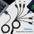 Poyiccot USB A to USB C Splitter Cable, Multi USB C Splitter Cable, 6 in 1 USB 2.0 Type A Male to 6 USB C Male Charging Cable, for USB Type-C Phon...
