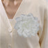 Flower Brooches for Women Satin Fabric Rose Flower Brooches Handmade Flower Brooches Pin for Wedding Party Dance Banquet Ceremony Versatile Floral...