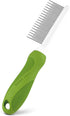 Detangling Pet Comb for Dogs & Cats - Detangler Grooming Tool with Long & Short Stainless Steel Metal Teeth for Dematting Matted Fur, Combing Out ...