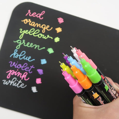 Uchida of America Extra Fine Tip Bistro Chalk Marker Set, Multiple 4 Pack...