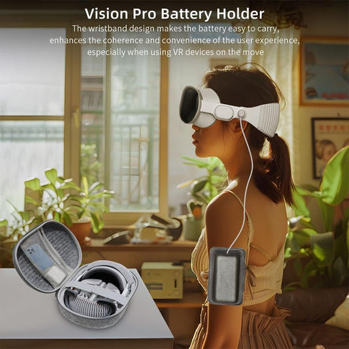 Power Holder Mount for Vision Pro VR Headset Power Pack Light-Weight Enhanced Support Wearable Arm Strap......