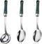 3-Piece 11-in Serving Spoons Set, Stainless Steel Cooking Spoons in Kitchen Large Buffet Serving Utensils Set, Easy to Clean, for Home Hotel Resta...