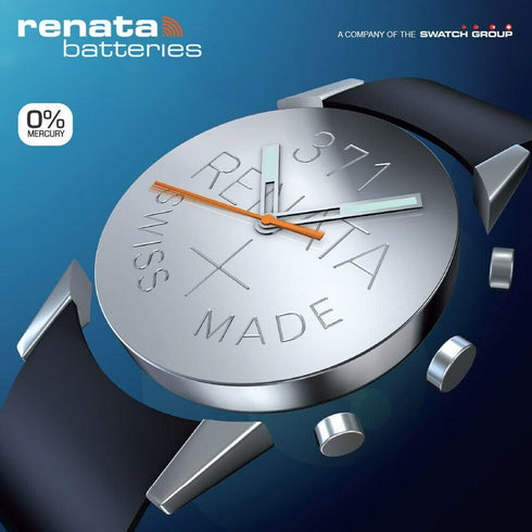 Renata 396 SR726W Batteries - 1.55V Silver Oxide 396 Watch Battery (2 Count)...