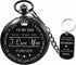 Udaney to My Dad Pocket Watch + Keychain Stone with Beautiful Box for Dad Gifts | Father's Day Gifts...