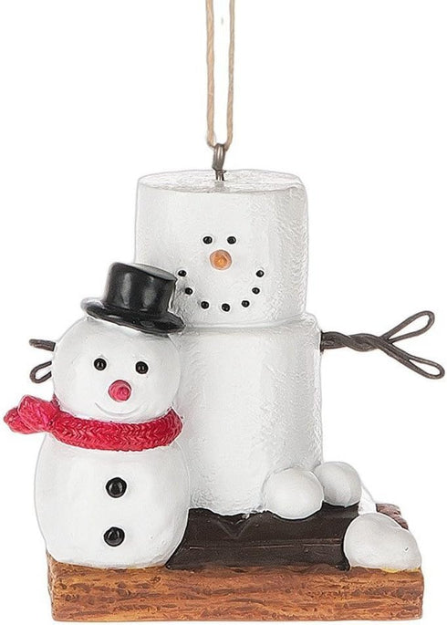 Midwest-CBK Original S'Mores Smore Man with Fresh Made Snowman Christmas Tree Ornament...