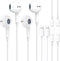 2 Pack Wired Earbuds for iPhone Headphones Wired Lightning Earphones Built-in Microphone & Volume Control Headsets Compatible for iPhone 14/13/12/...