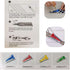 HONEYSEW Set of 15 Size Fabric Bias Tape Maker Tools Fabric Sewing Quilting Bias Binding Maker Come with 40 pcs of Multi-Color Quilting Pins Jelly...