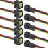 4 Pin Waterproof Connector,Waterproof Electrical Car Auto Wire Connector,16AWG Male Female Quick Disconnect Wire Connectors for Car Truck Motorcyc...
