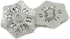 Bezelry 12 Pieces Snowflake Metal Shank Buttons. 20mm (3/4 inch) (Silver)...