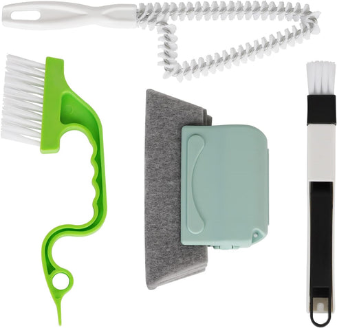 Trycooling Hand-held Groove Gap Cleaning Tools Door Window Track Kitchen Cleaning Brushes (4 Pcs)...