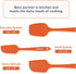 Chef Series 3 Piece Silicone Spatula Set - 600°F Heat Resistant Non Stick Rubber Kitchen Scraper Spatulas for Cooking, Baking, and Mixing – BPA Fr...