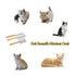Professional Metal Dog Grooming Comb | 3 PCS Wooden Handled Pet Comb for Dogs and Cats | Removes Tangles, Dematting, Detangling | Great for Matted...