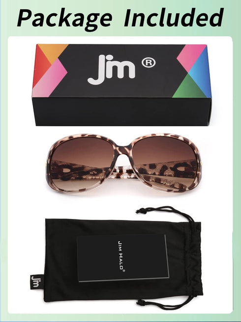 JM Polarized Sunglasses, Womens Trendy Oversized Big Large Driving Sun Glasses, Sensitive Eyes UV Protection Sunnies Tortoise...