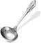 KEAWELL Gorgeous 1 oz. 18/10 Stainless Steel Gravy Ladle, Antique Small Ladle for Stirring, Mirror finished Soup Ladle Spoon and Dishwasher Safe (...