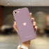 Teageo for iPhone SE 2020 Case, iPhone 7 Case, iPhone 8 Phone Case for Women Girl Cute Love-Heart Luxury Bling Plating Soft Back Cover Camera Prot...