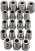 Stainless Brake Line Fitting Kit for 3/16" tube, Inverted Flare Silver (19 Fittings)...