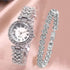 Weicam Elegant Women Crystal Bangle Analog Quartz Wristwatch...