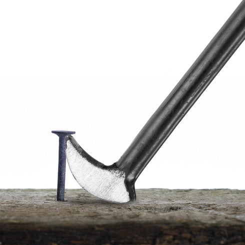 2pcs Rolling Head Pry Bar 6" Length 0.3" Rod Dia Carbon Steel Lady-foot Leverage Bar Heel Line Up Pry Bars for Automotive Mechanics Aligning & Pry...