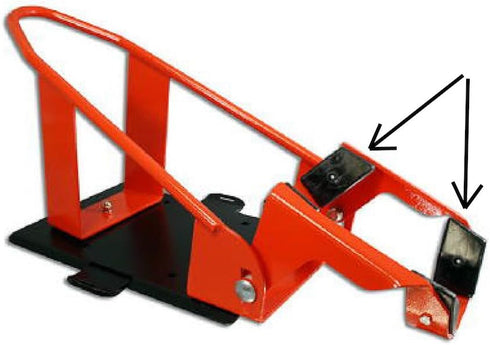 Lock 'N Load (BK101 Black Narrow Tire Adapter for Wheel Chock...