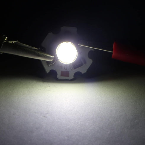 MECCANIXITY COB LED Light Chip Bead 3W 280lm 6000-6500K 20mm 5VDC Energy Saving Bulb for Spotlight Floodlight Replacement White 5Pcs...