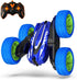 BEZGAR Remote Control Car - 2.4Ghz Double-Sided Driving Mini RC Cars, 360° Flips Rotating 4WD All Terrain RC Stunt Car, Car Toys Birthday Gifts fo...