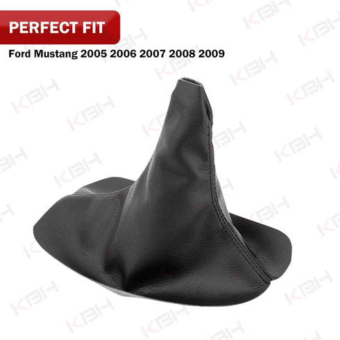 KBH Shift Boot Cover for Ford Mustang 2005 2006 2007 2008 2009, Vinyl Leather, Car Shifter Change Dust Cover, Vinyl Leather, Anti-scratch, Black...