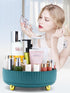 360° Rotating Makeup Organizer, Cosmetic Storage for Vanity, Dresser, Bathroom Counter - Holds Skincare, Nail Polish, Lipstick, Green...